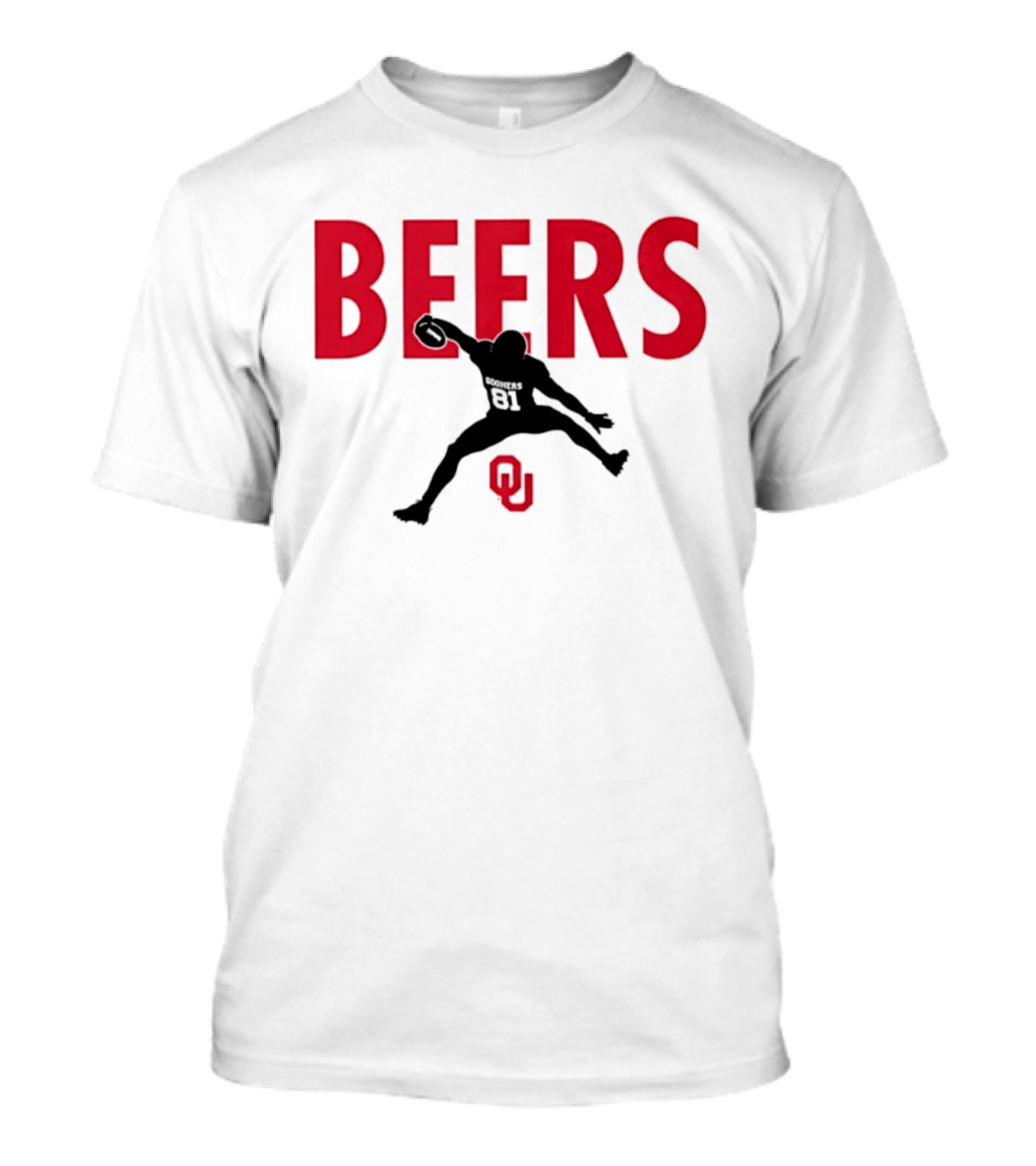 BEERS Oklahoma Sooners Football Hurdle 81 T-Shirt