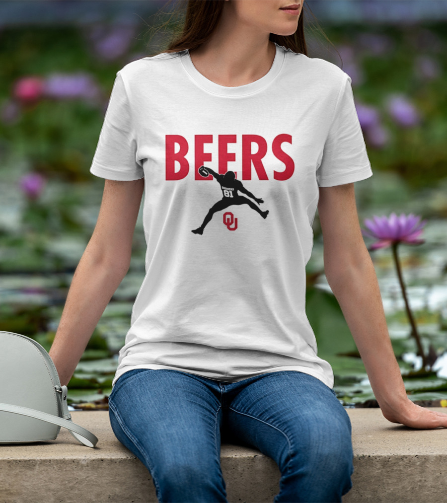 BEERS Oklahoma Sooners Football Hurdle 81 T-Shirt