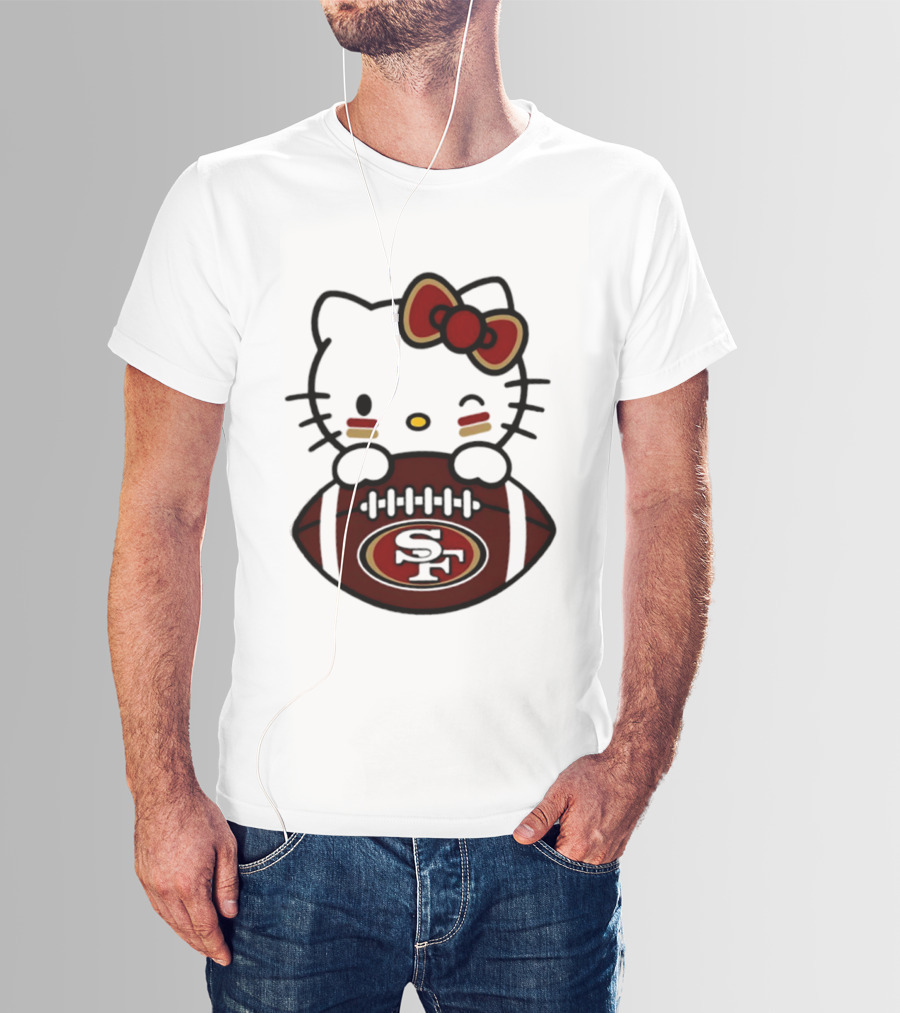 San Francisco 49ers Hello Kitty Collaboration Football 2026 Season T-Shirt