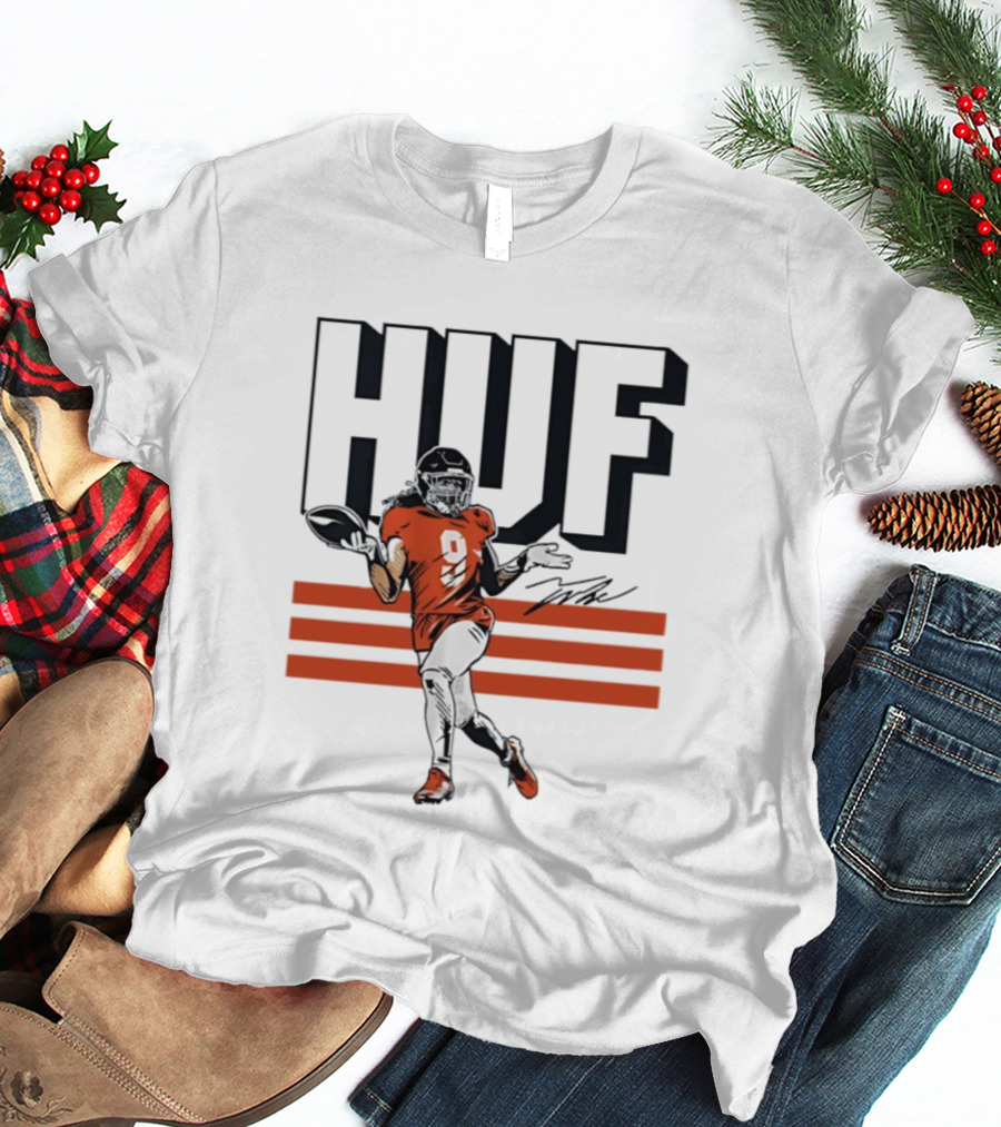 Talanoa Hufanga HUF Football Number 9 Denver Broncos T-Shirt