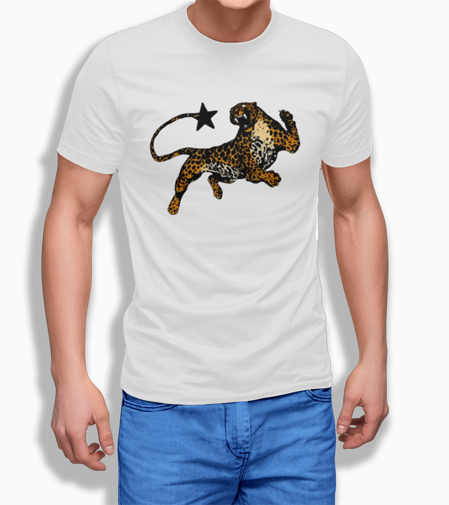 Leopard Star Wild Cat Fierce Roar T-Shirt