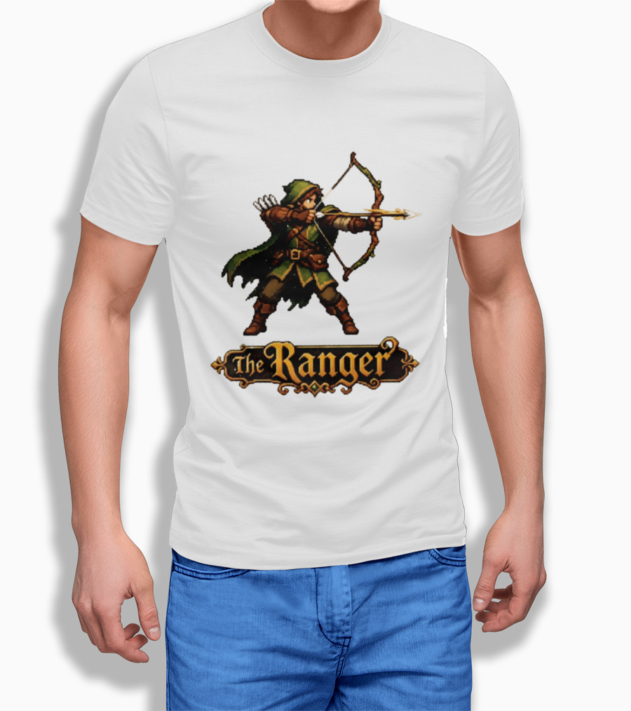 The Ranger Pixel Fantasy Archer RPG Adventure Gaming T-Shirt