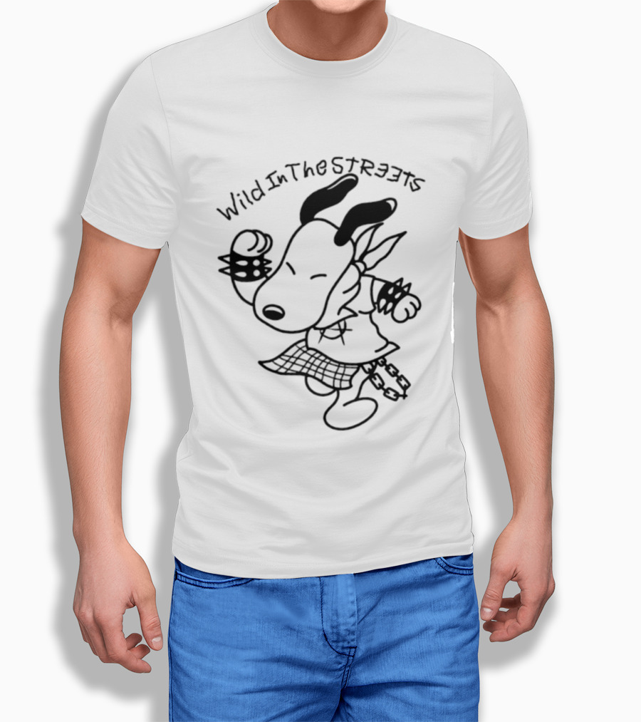 Wild In The Streets Snoopy Punk Rock Peanuts T-Shirt