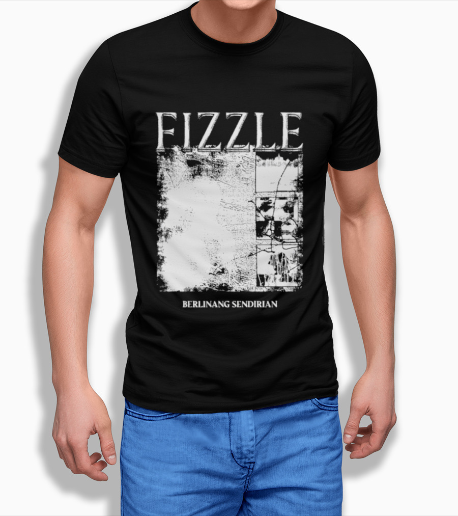 Fizzle Berlinang Sendirian Indie Rock Music T-Shirt