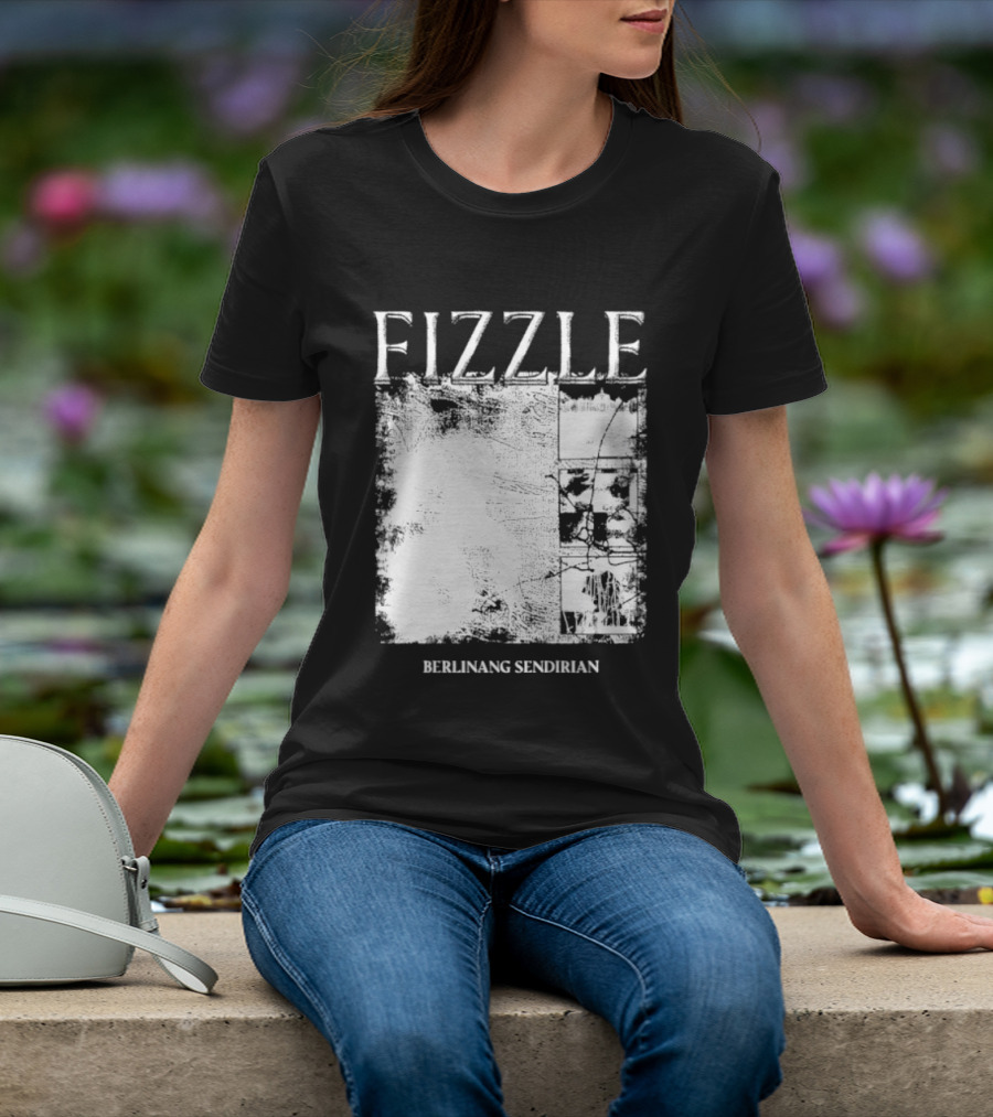 Fizzle Berlinang Sendirian Indie Rock Music T-Shirt