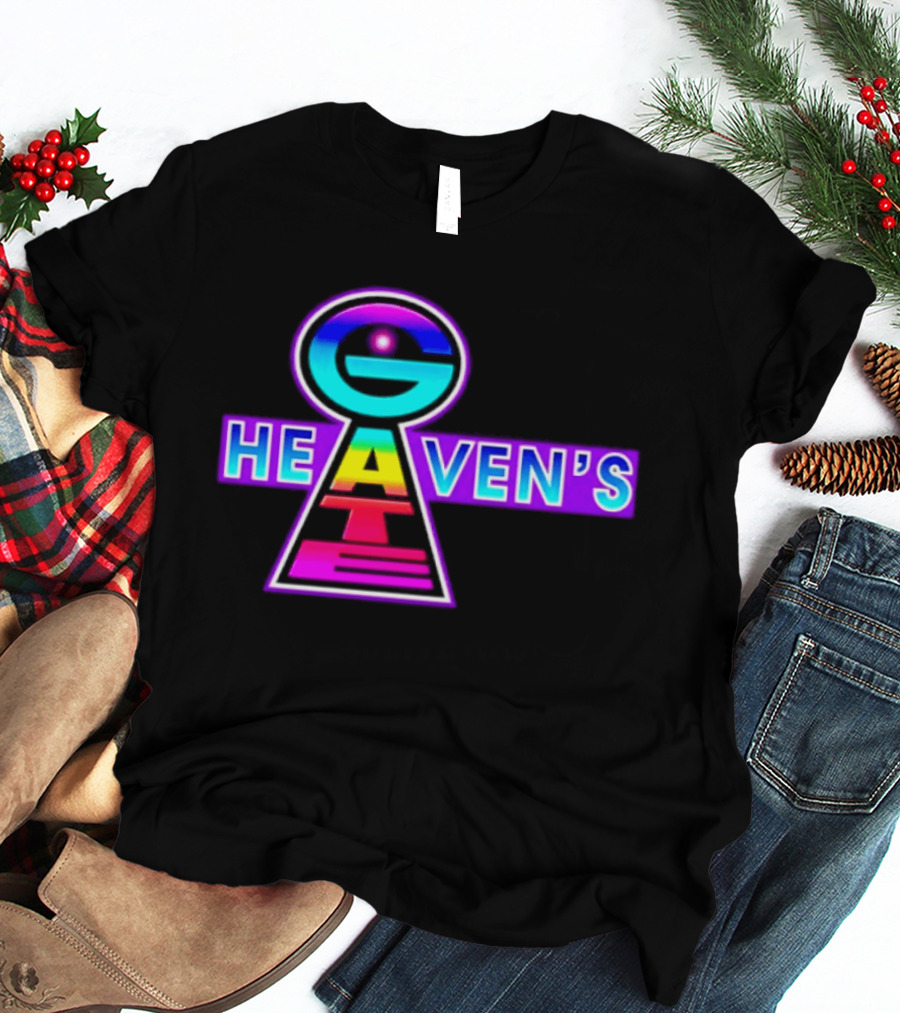 Heaven's Gate UFO 1997 New Religious Movement Keyhole T-Shirt