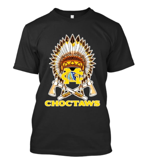 Choctaws MC Eagle Headdress Tomahawks Feathered Headdress T-Shirt