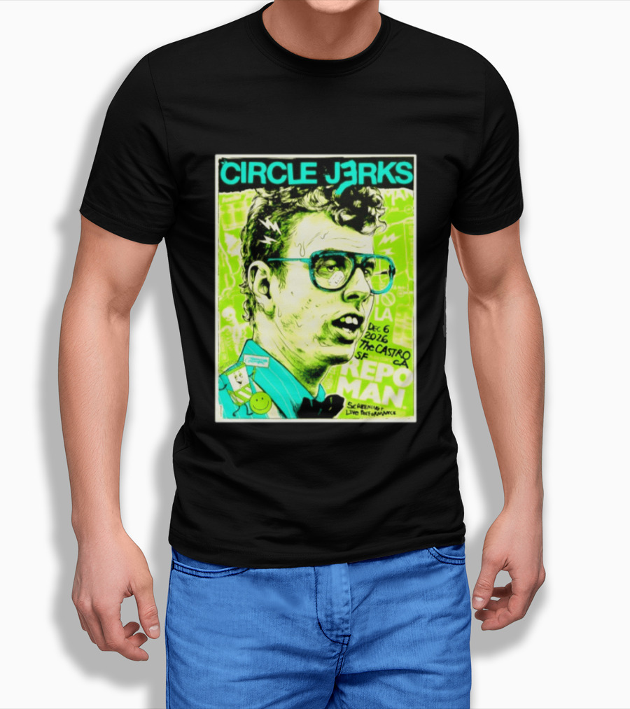 Circle Jerks Repo Man Screening Dec 6 2026 The Castro SF Live Performance T-Shirt