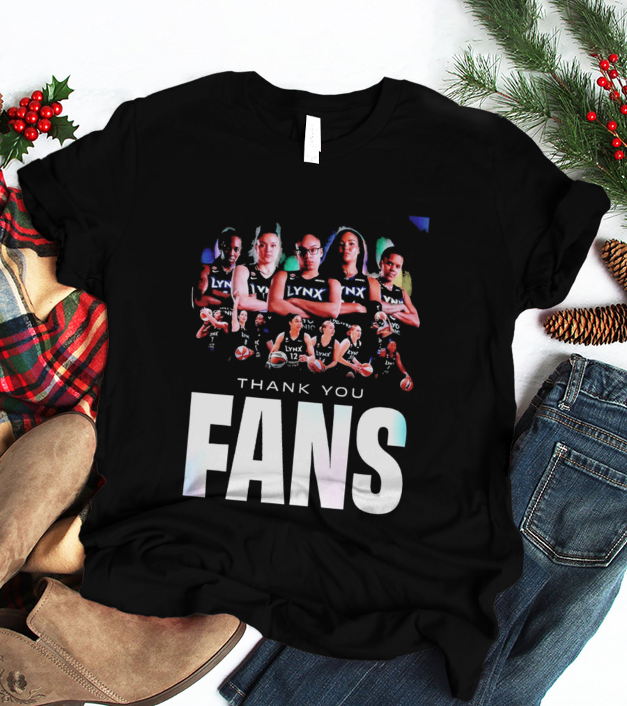 Minnesota Lynx WNBA Team Roster Thank You Fans T-Shirt
