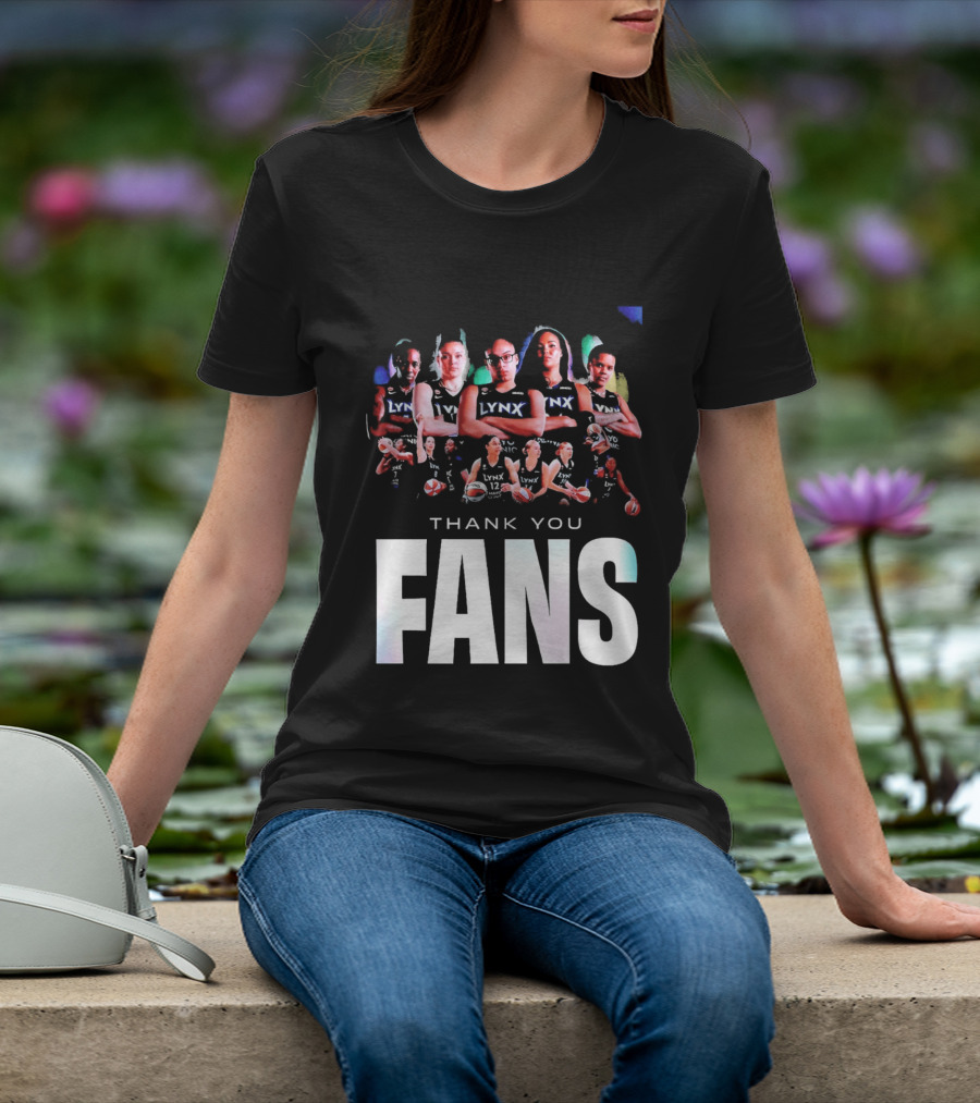 Minnesota Lynx WNBA Team Roster Thank You Fans T-Shirt