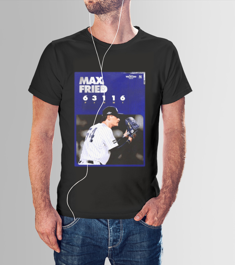 Max Fried 2026 Wild Card New York Yankees Pitching Stats T-Shirt