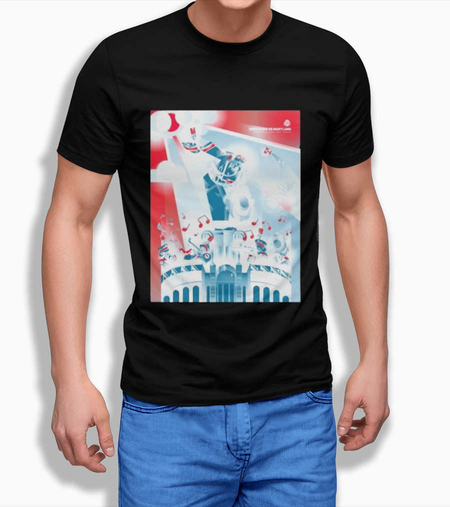 Ohio State Buckeyes Vs Maryland 2026 Football Stadium Celebration T-Shirt