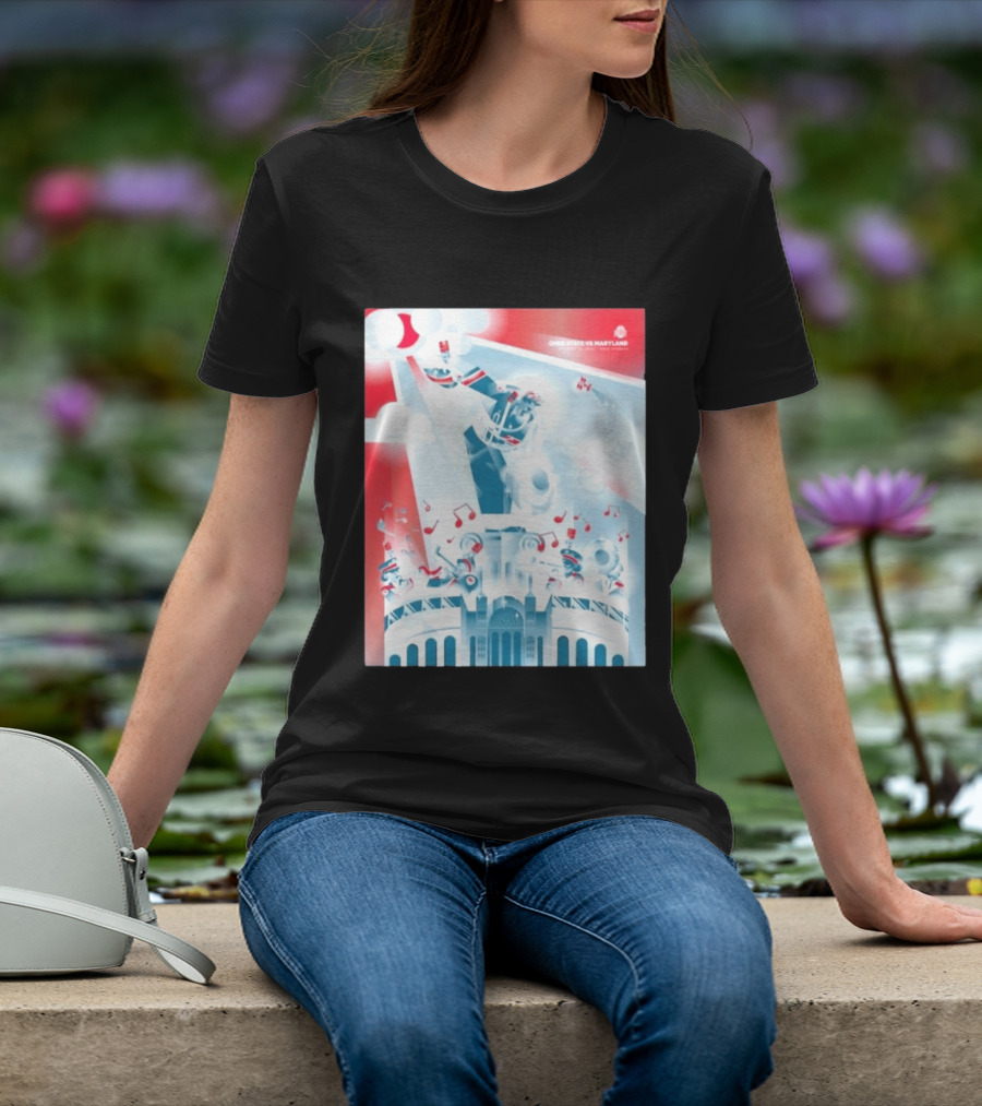Ohio State Buckeyes Vs Maryland 2026 Football Stadium Celebration T-Shirt