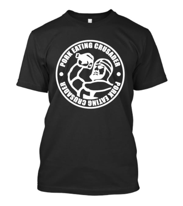 Pork Eating Crusader Knight Medieval Humor T-Shirt