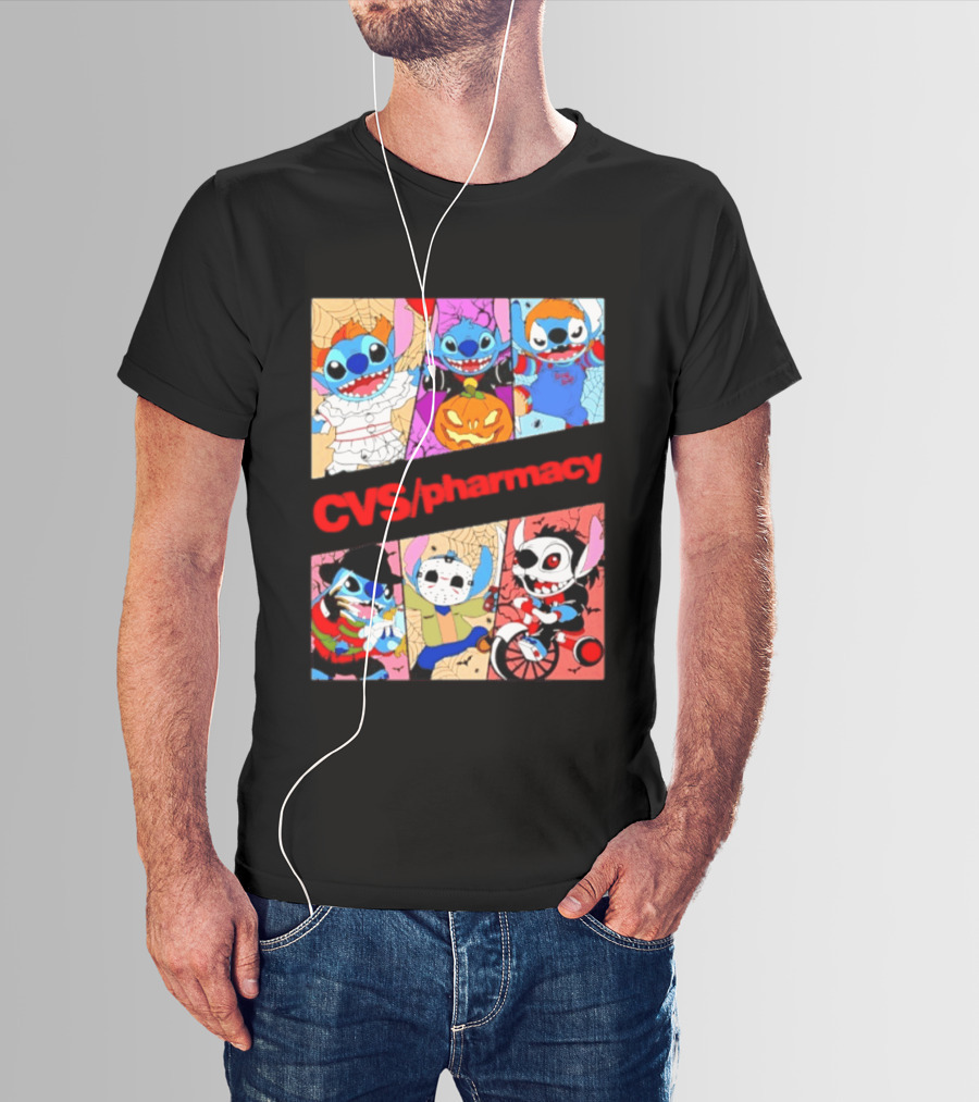 Stitch Horror Halloween CVS Pharmacy 2026 Movie T-Shirt