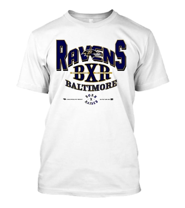 Ravens BXR Baltimore Born X Raised On The Turf T-Shirt
