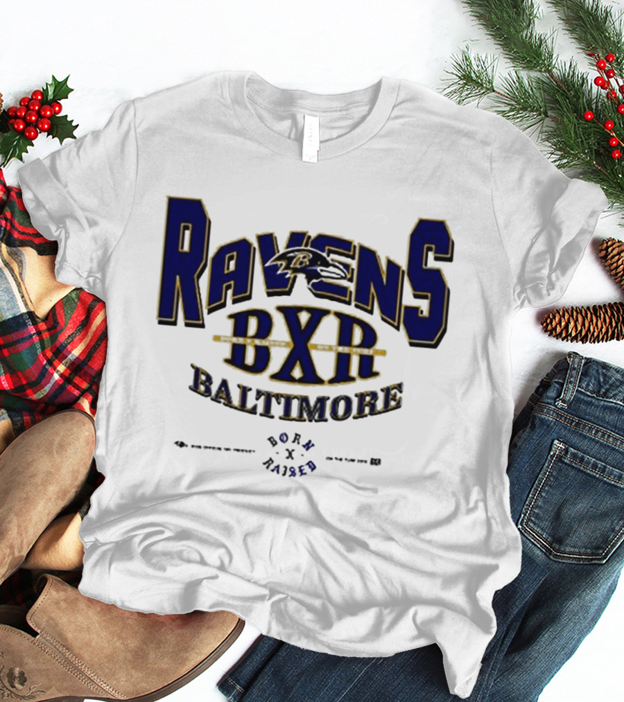 Ravens BXR Baltimore Born X Raised On The Turf T-Shirt