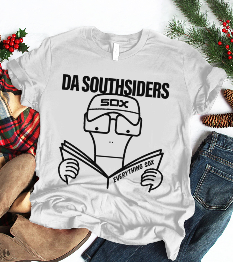 DA SOUTHSIDERS SOX EVERYTHING SOX Cartoon Reading T-Shirt