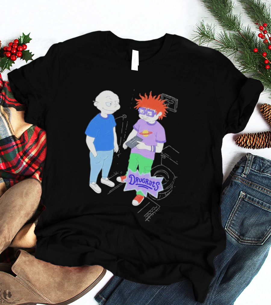 Tommy And Chuckie Drugrats Parody With Cartoon Characters T-Shirt