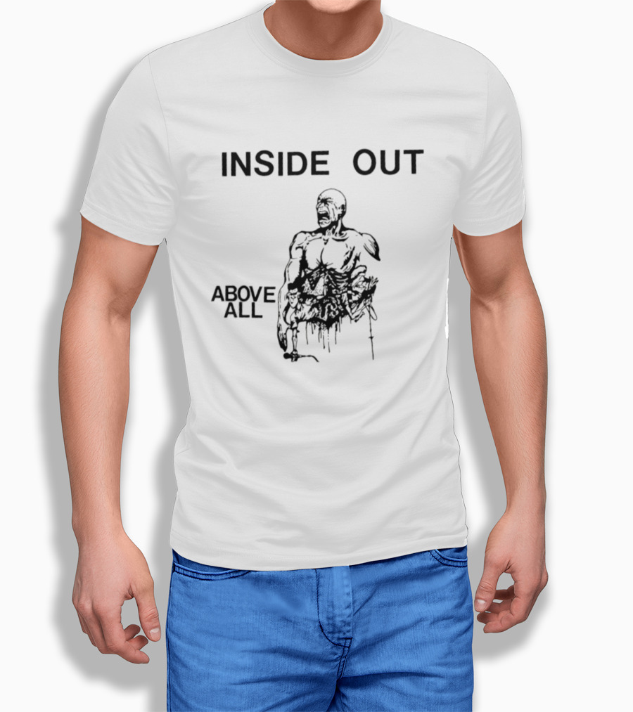 Inside Out Zack De La Rocha Above All Hardcore Punk T-Shirt