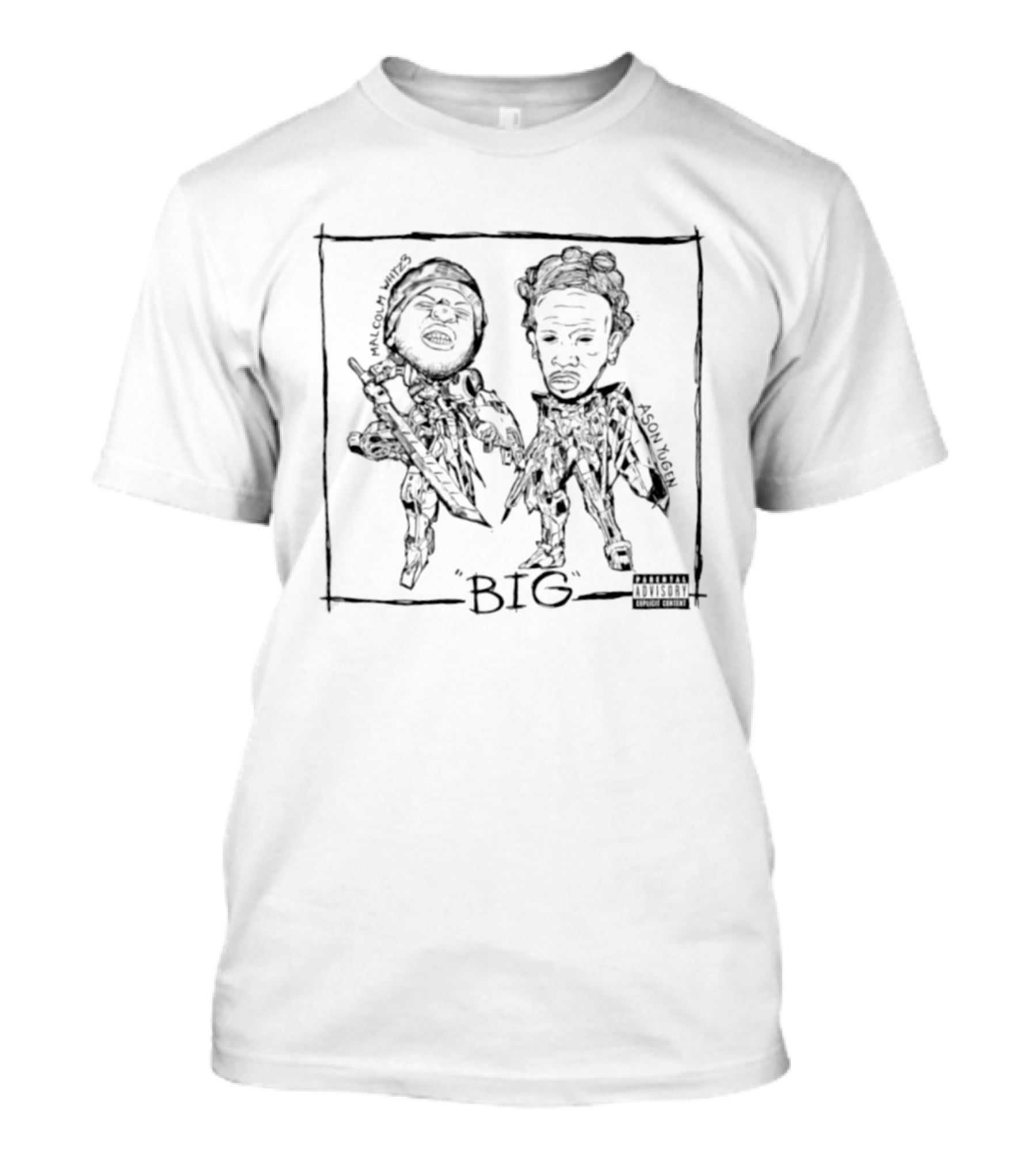 Malcolm Whyz3 Ason Yugen Hip Hop Big Rap T-Shirt
