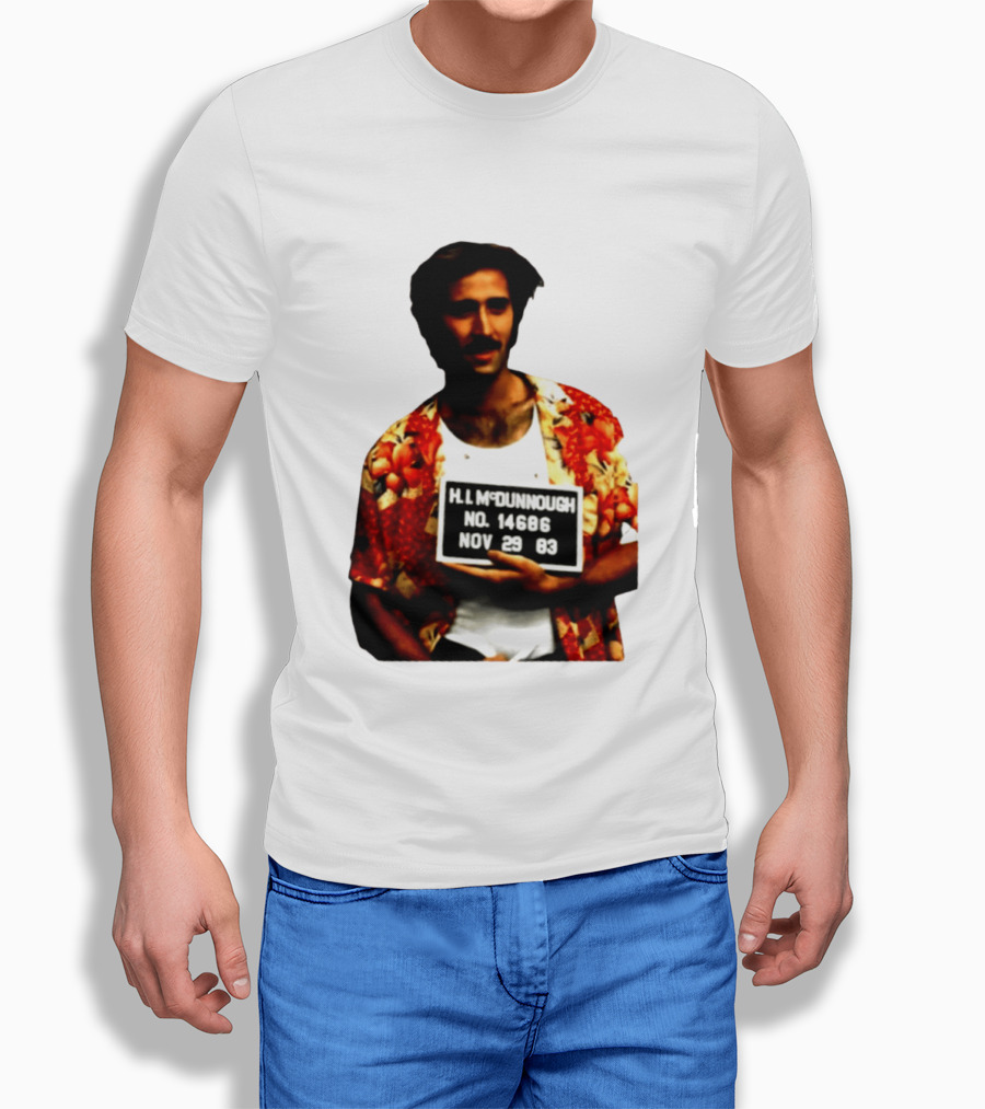 Nicolas Cage HI McDunnough Shot No. 14686 Raising Arizona November 29 83 T-Shirt