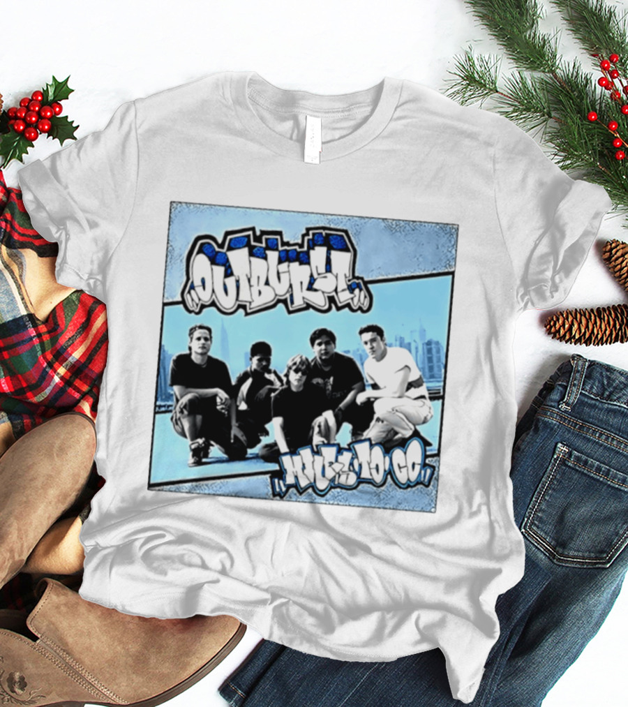 Outburst Miles To Go NYHC Skyline Band Photo T-Shirt