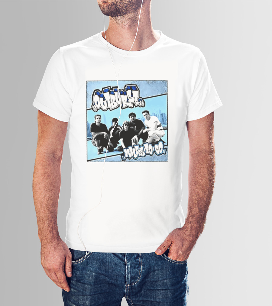 Outburst Miles To Go NYHC Skyline Band Photo T-Shirt