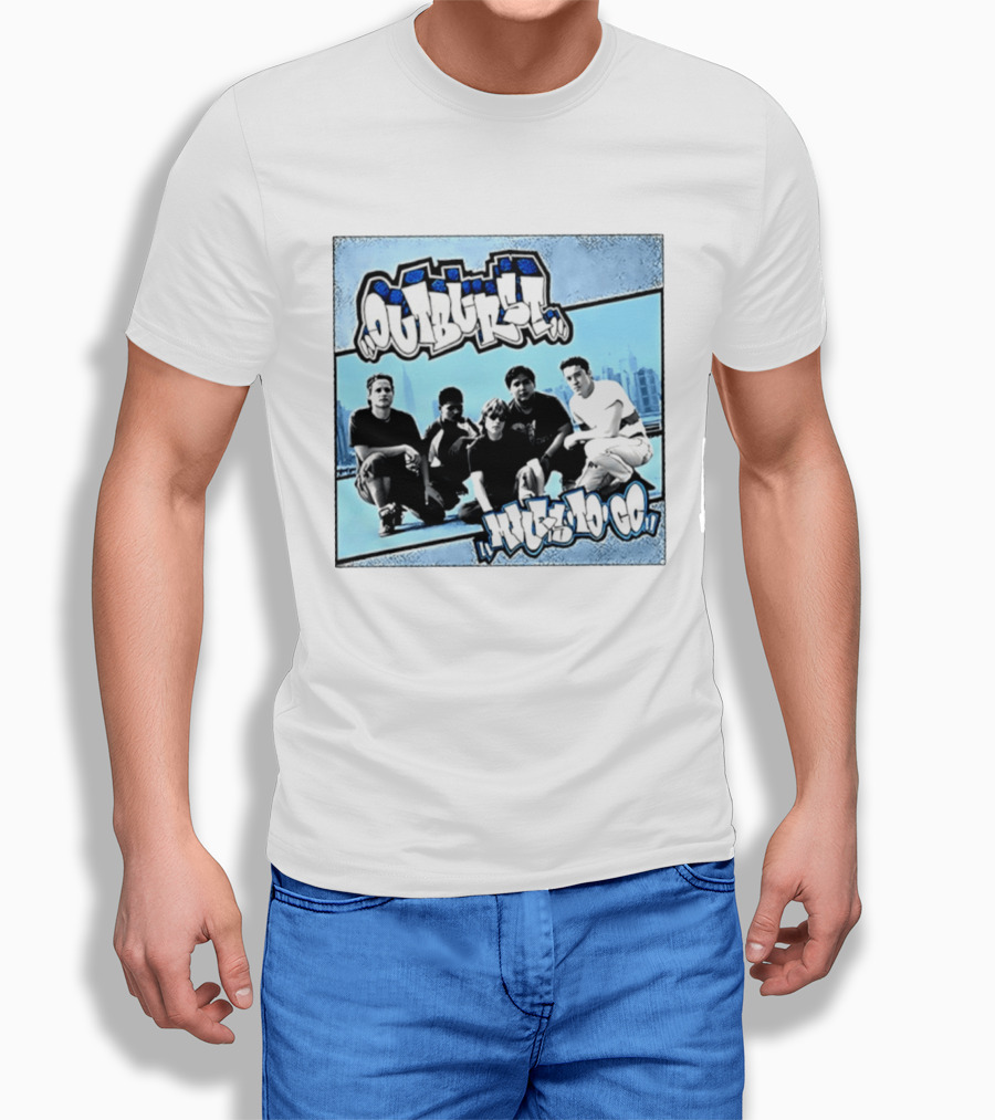 Outburst Miles To Go NYHC Skyline Band Photo T-Shirt