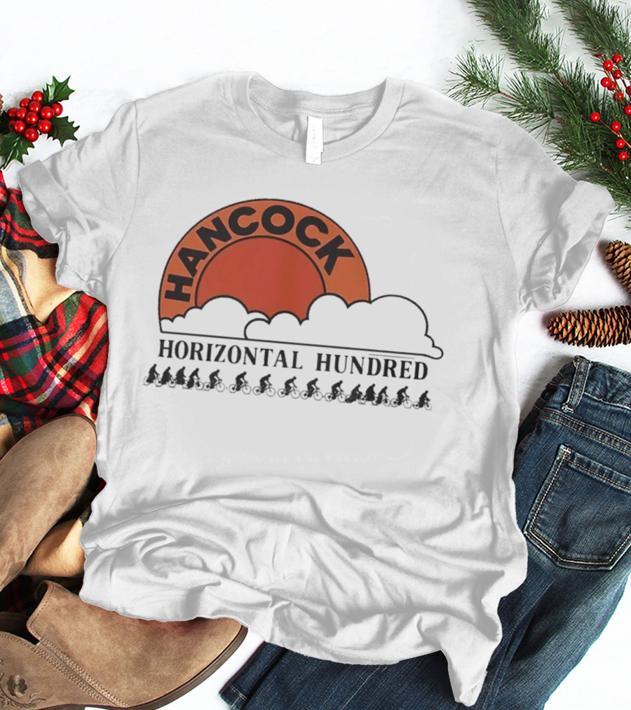 Hancock Horizontal Hundred Cycling Event Rj Decker Aloysius Aiken T-Shirt