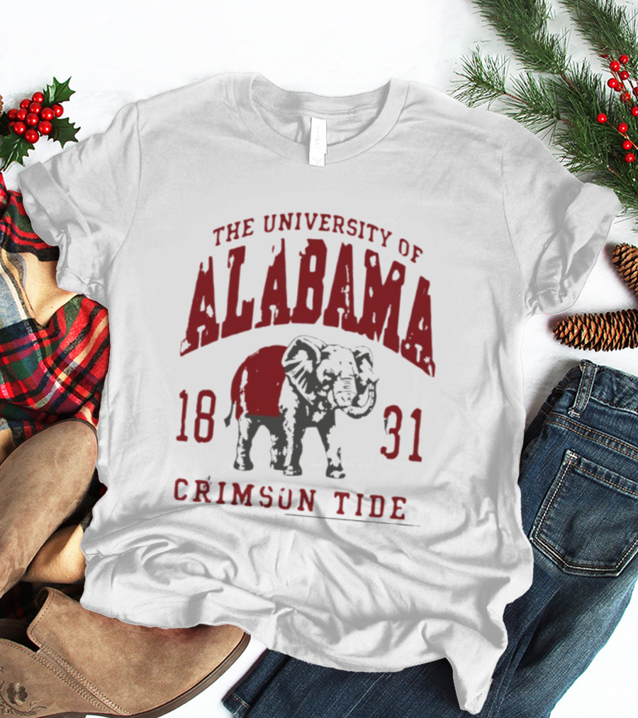 The University Of Alabama 1831 Crimson Tide Elephant T-Shirt