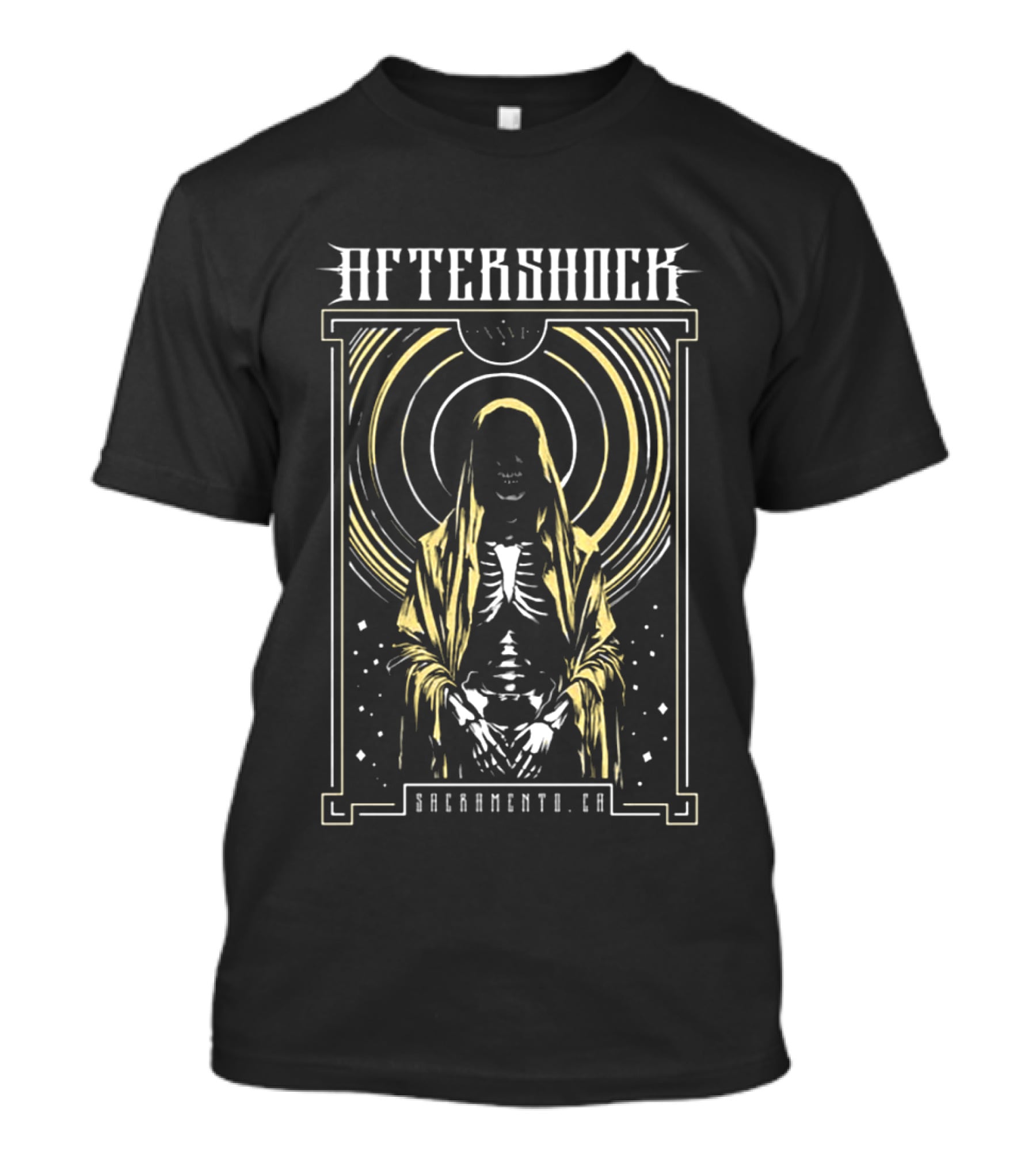 Aftershock Festival Sacramento CA Night Wish October 1 4 2026 Skeleton T-Shirt