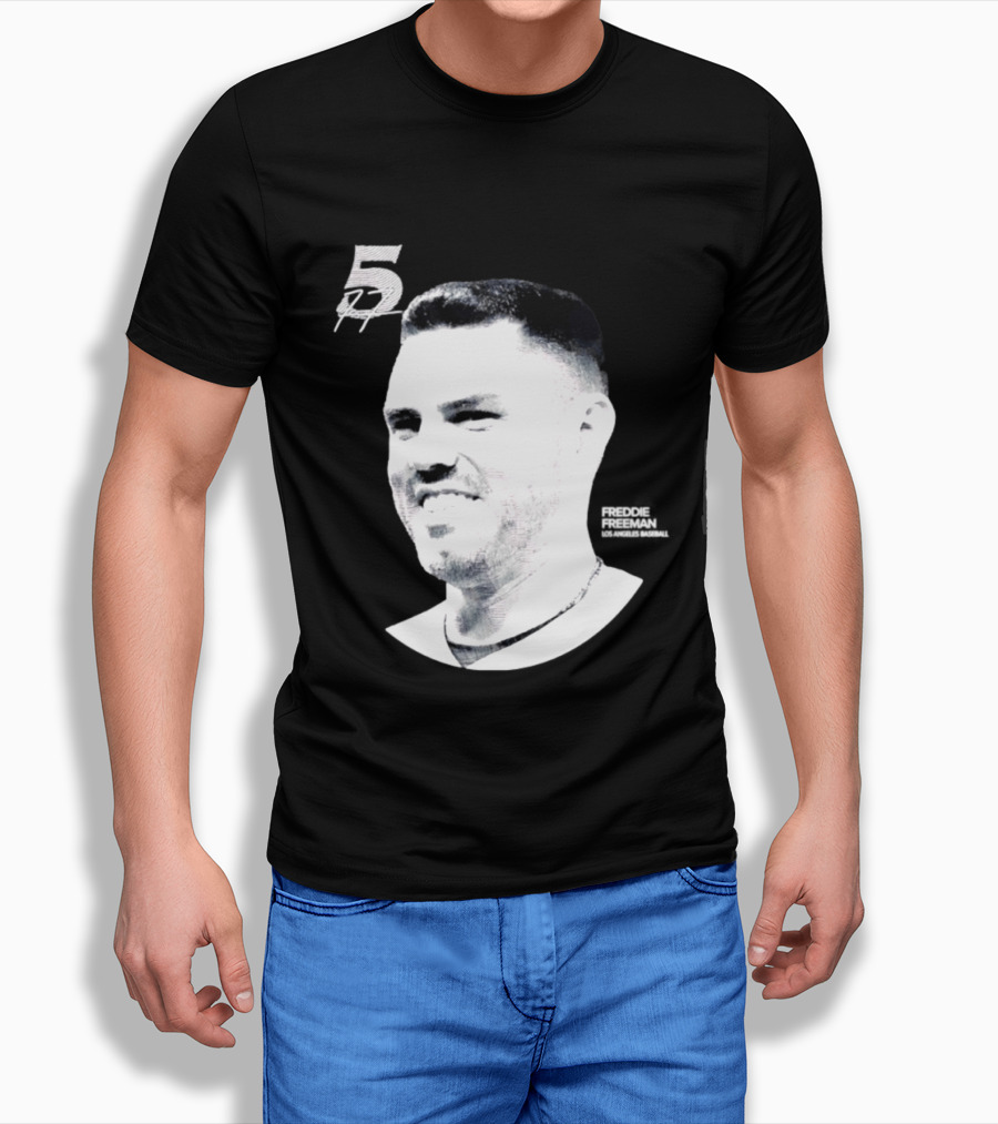Freddie Freeman Number 5 Los Angeles Dodgers MLB 2026 Lineage Series T-Shirt