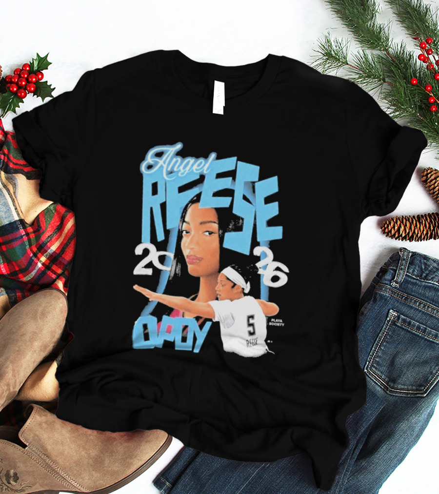 Angel Reese 2026 DPOY Basketball Player T-Shirt