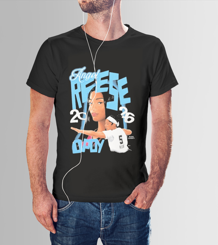 Angel Reese 2026 DPOY Basketball Player T-Shirt