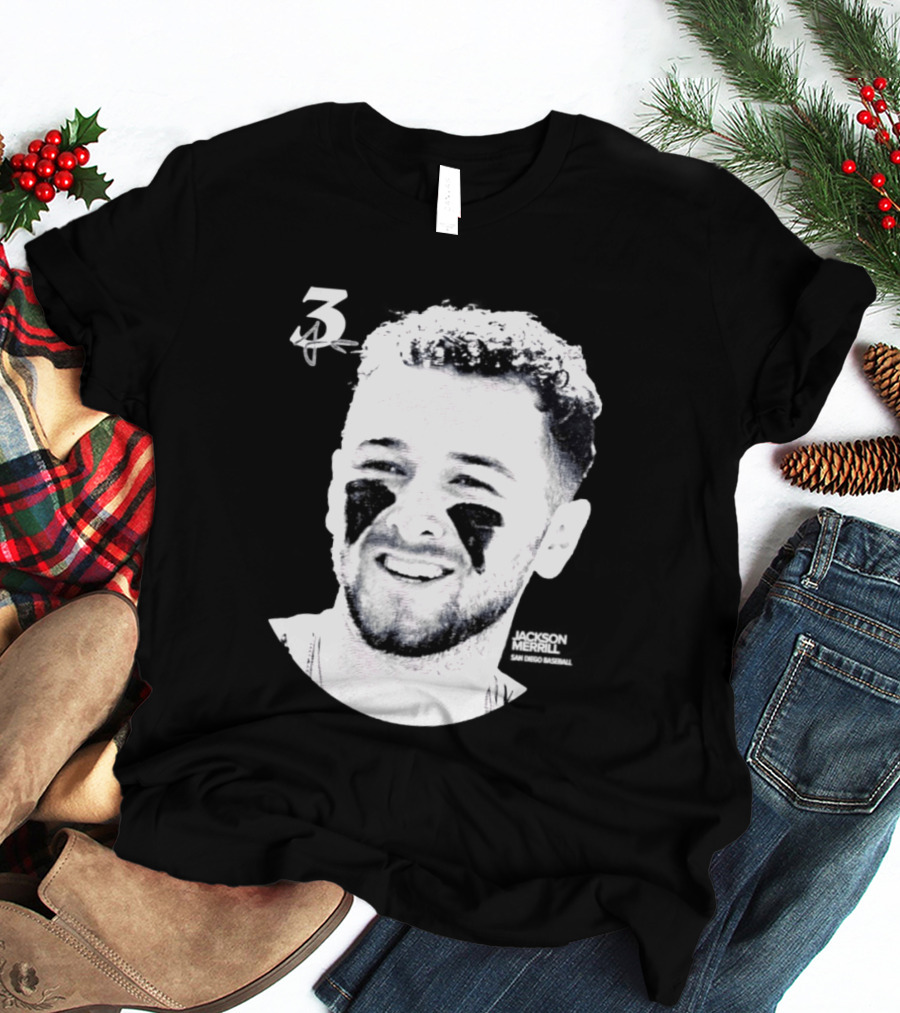 Jackson Merrill 3 San Diego Padres MLB 2026 Lineage Series T-Shirt