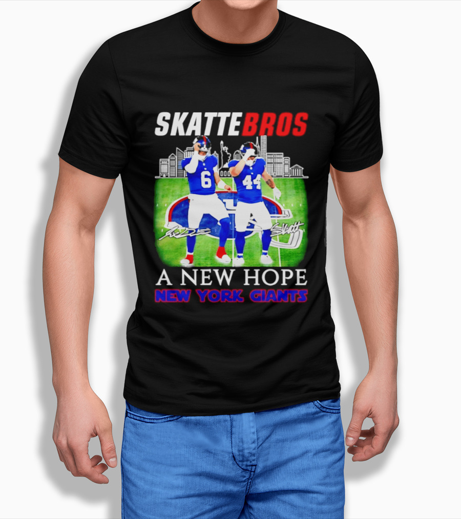 Skattebros Jaxson Dart Cam Skattebo New York Giants A New Hope T-Shirt