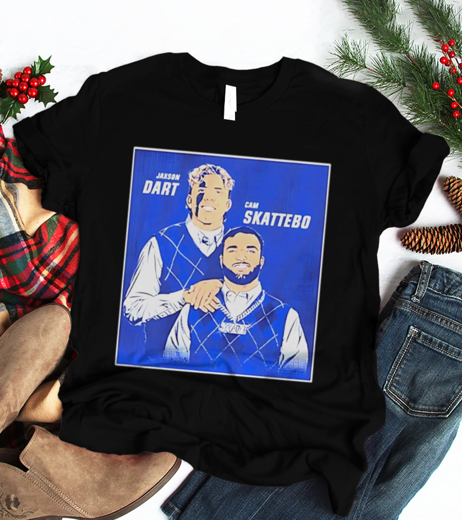 Jaxson Dart Cam Skattebo Step Brothers New York Giants Comedy T-Shirt