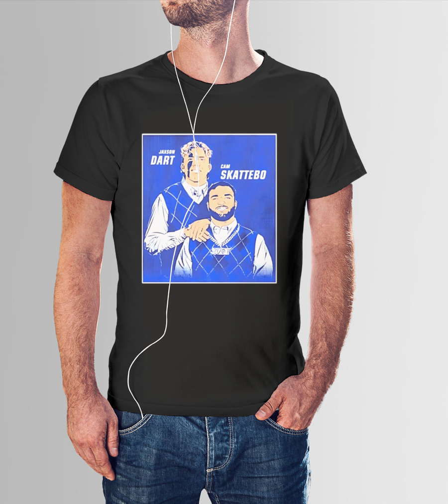 Jaxson Dart Cam Skattebo Step Brothers New York Giants Comedy T-Shirt