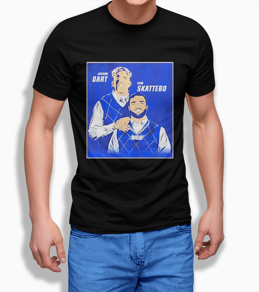 Jaxson Dart Cam Skattebo Step Brothers New York Giants Comedy T-Shirt