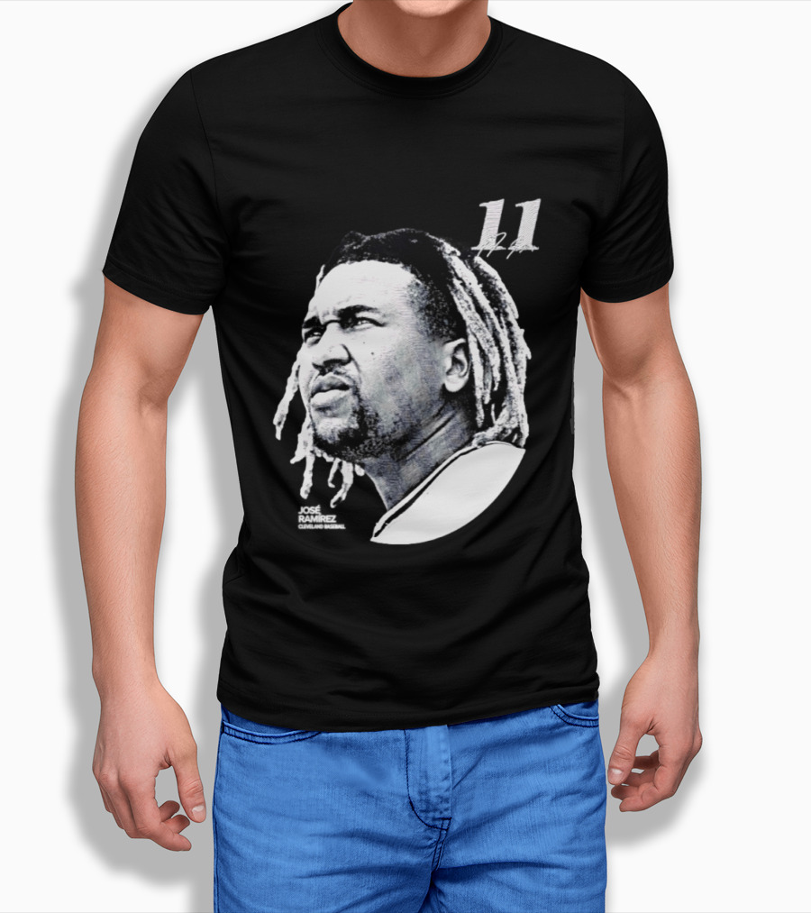 Jose Ramirez Cleveland Guardians 2026 Lineage Series 11 T-Shirt