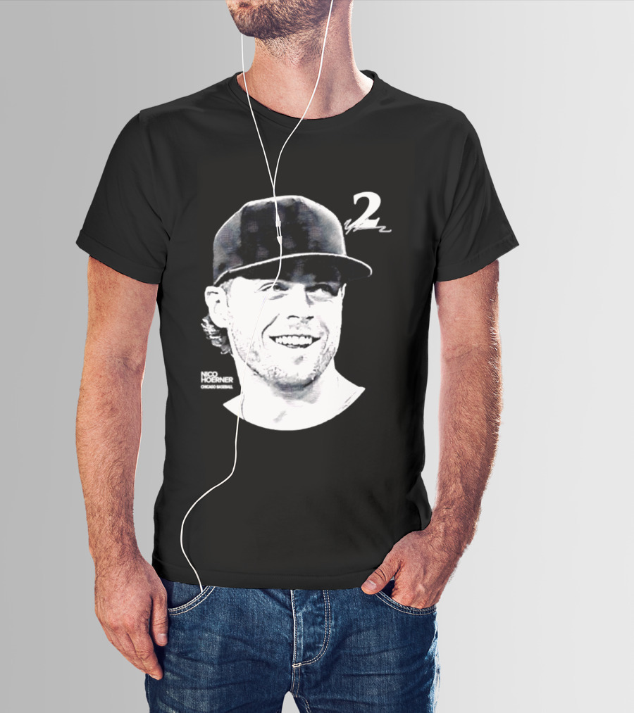Chicago Cubs Nico Hoerner 2 MLB 2026 Lineage Series T-Shirt