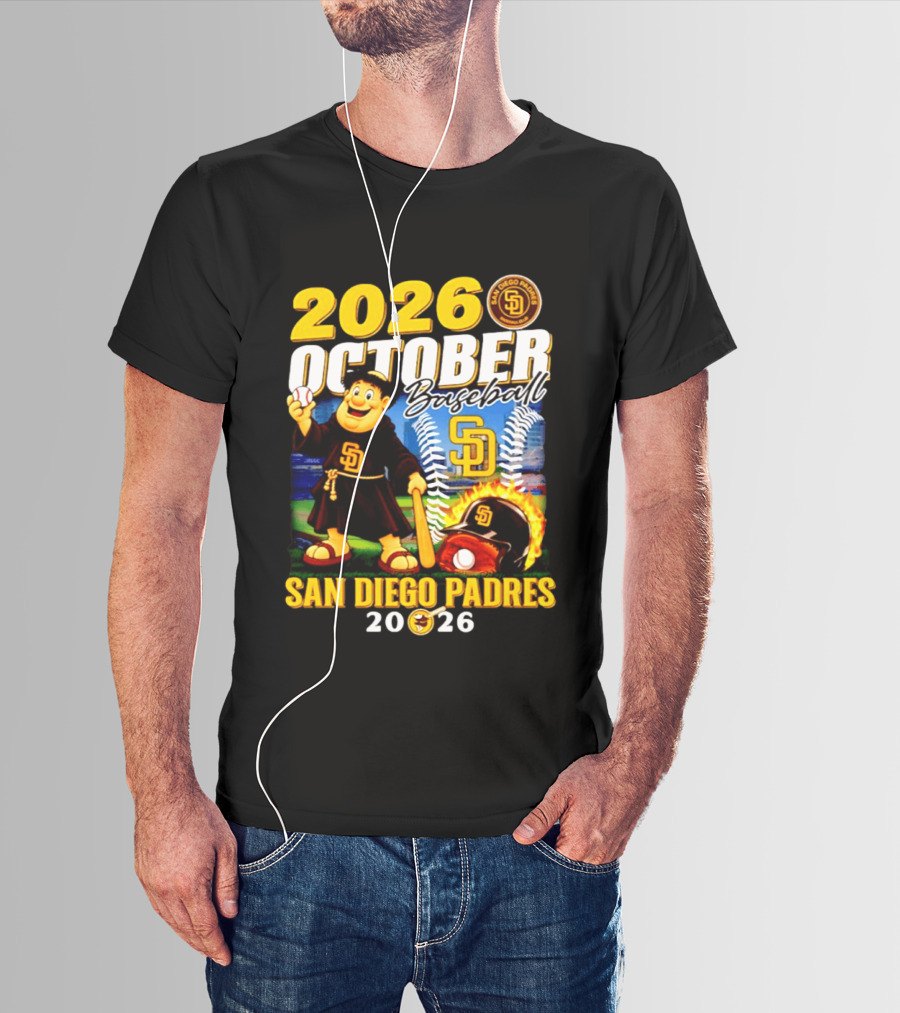 San Diego Padres 2026 October Baseball Postseason T-Shirt
