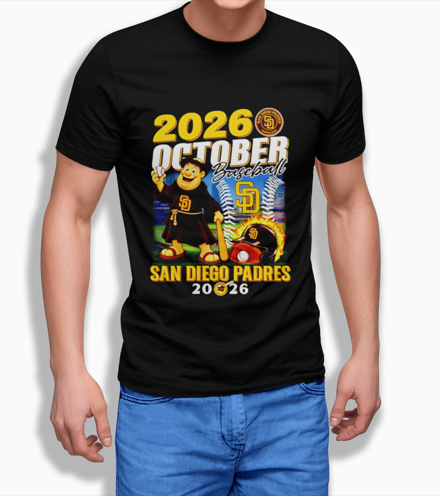 San Diego Padres 2026 October Baseball Postseason T-Shirt