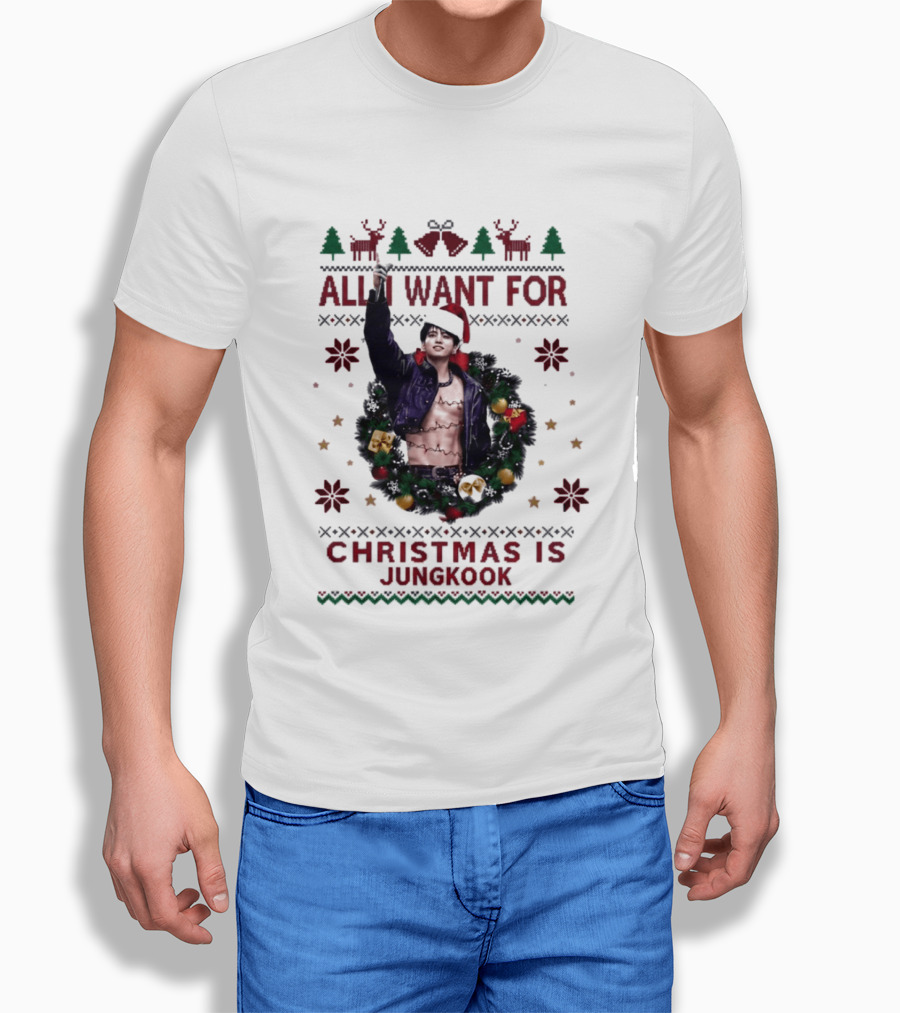 All I Want For Christmas Is Jungkook Holiday T-Shirt