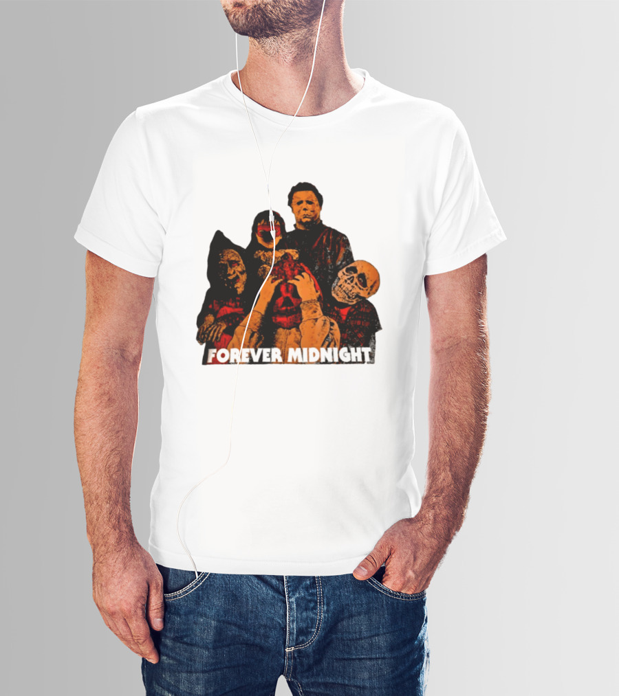 Forever Midnight Horror Icons Halloween Classic Characters T-Shirt