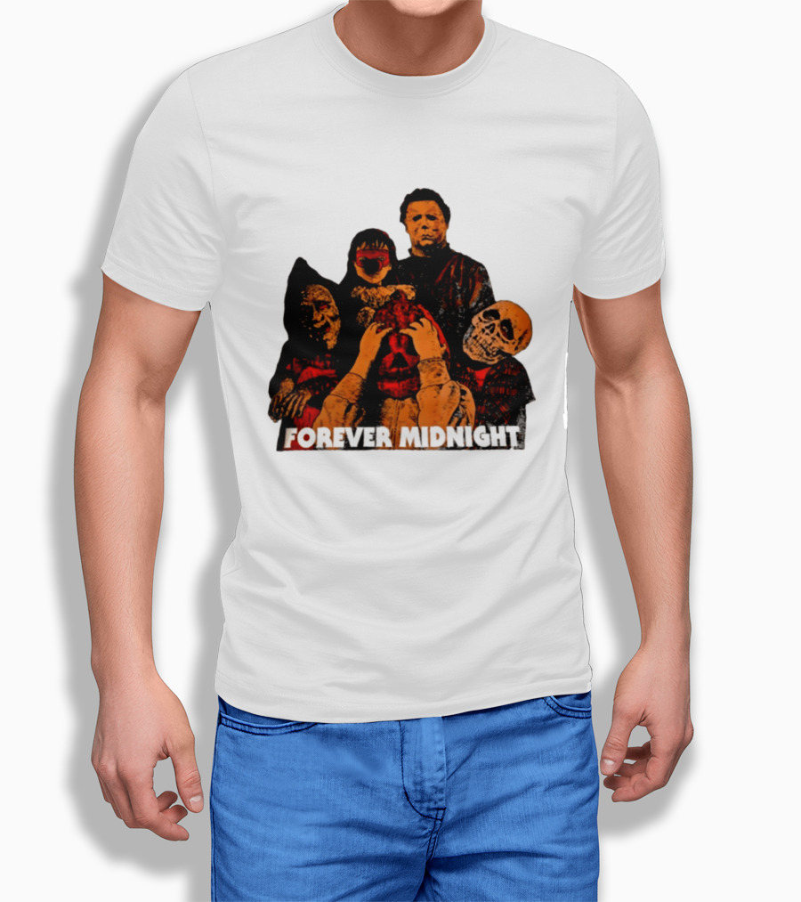Forever Midnight Horror Icons Halloween Classic Characters T-Shirt