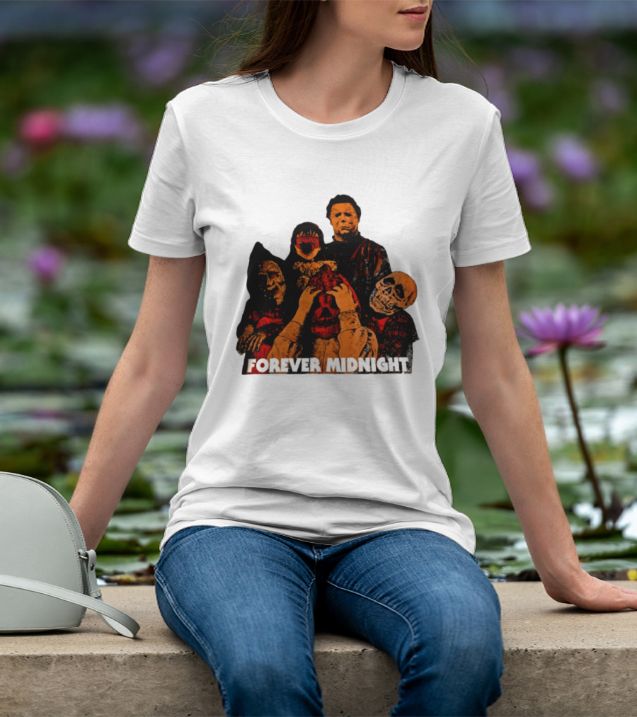 Forever Midnight Horror Icons Halloween Classic Characters T-Shirt