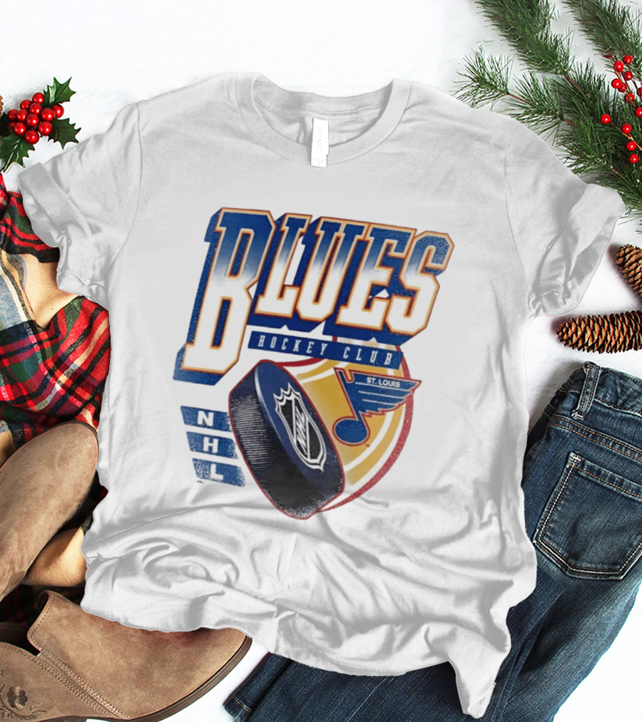 St. Louis Blues NHL Hockey Club Iconic Timeless Blue Note T-Shirt