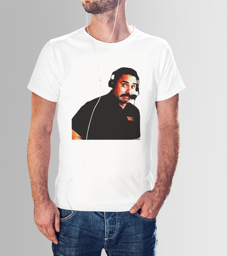 Steve Sarkisian Headset Shocked Longhorns Face Meme T-Shirt